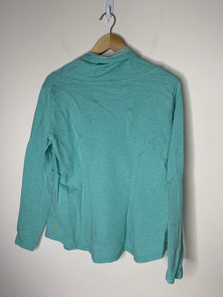 Lucy Activewear Mujer Sudadera Grande Capucha Cuello Pullover Verde Canguro Bolsillo Foto 4 de 4