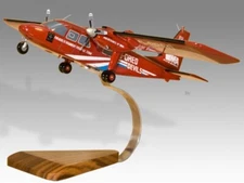 Britten Norman BN-2 Islander Red Devils Desk Wood Airplane New Model Small 1/48
