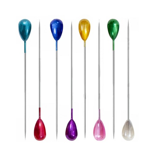 Round/Long Pearl Head Pins Extra Long Heavy Gauge Upholstery Dressmakers Crafts - Picture 8 of 31