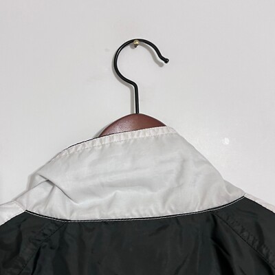 Vintage Gear For Sports Mens Nylon Jacket Size XL White Black USMA