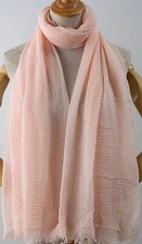 XXL Damen Schal uni Herbst Winter Stola Halstuch 180x90 Fransen Baumwolle 2288