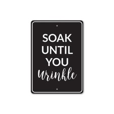 Funny Bathroom Sign, Home D cor Metal Sign