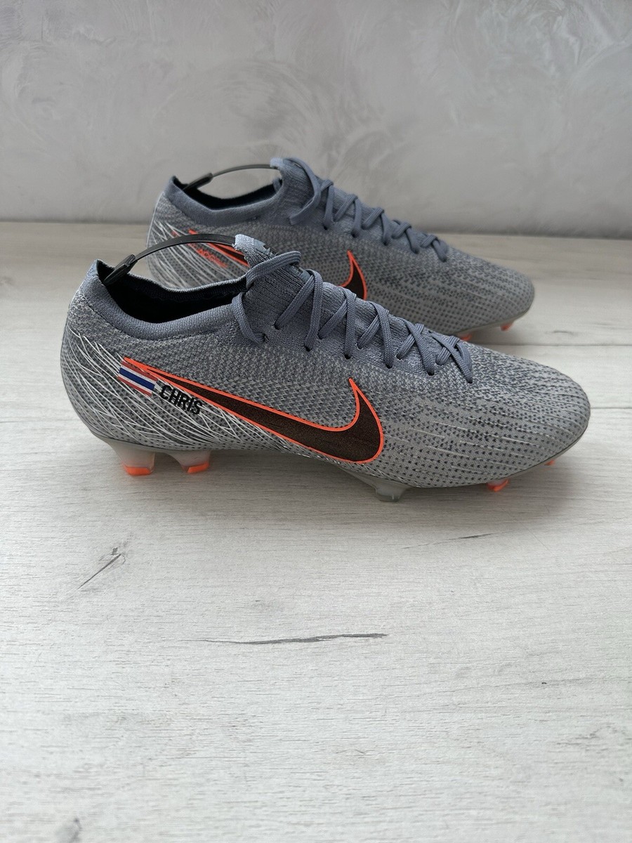 Nike Mercurial Vapor 12 Elite FG Gray Orange Football Soccer