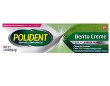 Dentu-Creme Mint 3-Pack: Gentle Low-Abrasive Denture Cleaner for Freshness