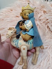 Cherished Teddies Wiseman on Camel The Crown Is Chipped On Bear Please See Photo