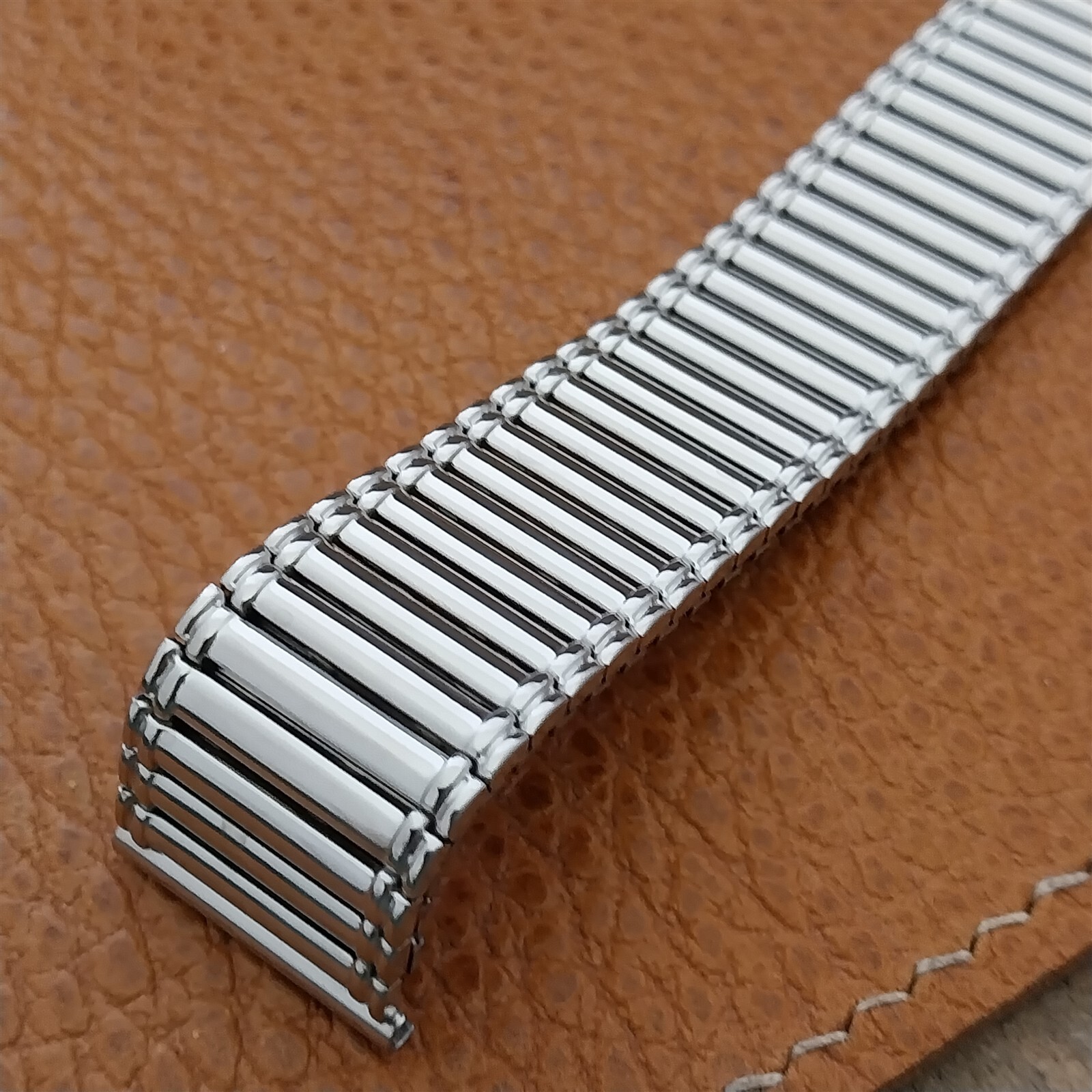 18mm Vintage Speidel Stainless Steel Euroflex Expansion 1980s Unused Watch Band