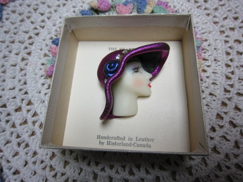 Red Hat Society Purple Hat Lady Pin 