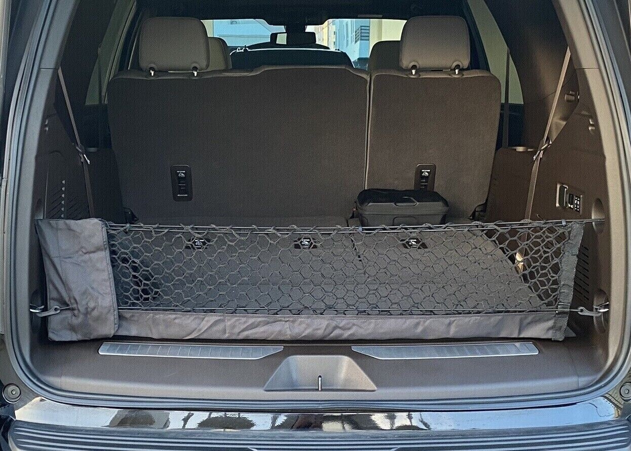 Escalade Organizer Net Envelope Style Cargo Net For Chevy Suburban & GMC Yukon - Trunk Organizer Netting 2015-2025 Cadillac Escalade Trunk Net - Foto 10