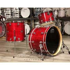DW Performance 3pc Lacquer Drum Set 22/13/16 Cherry Stain