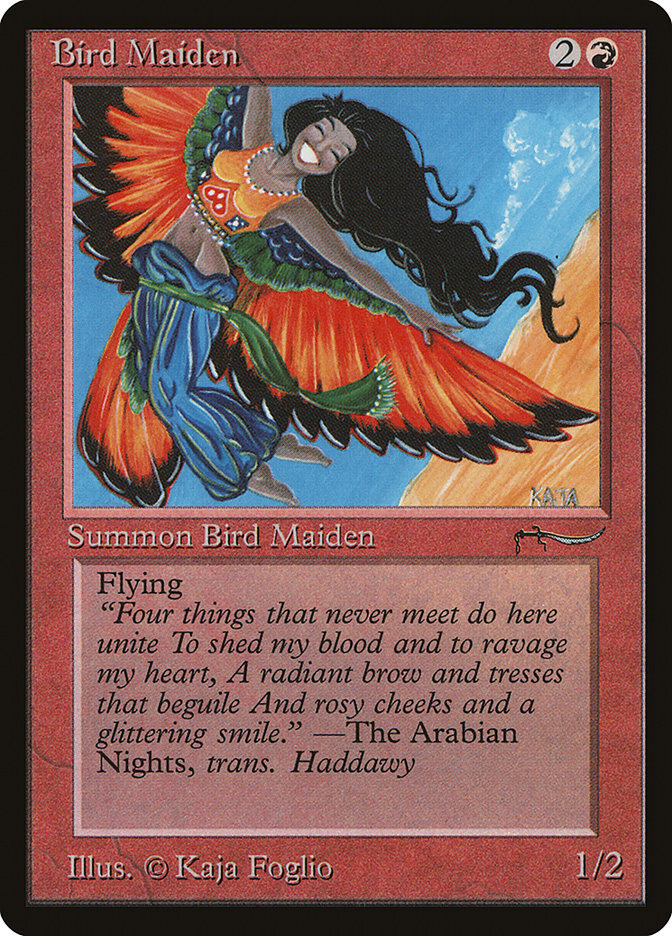 Bird Maiden (Light Mana Cost) [Arabian Nights] Magic MTG