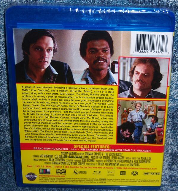 NEW TRUMAN CAPOTE ALAN ALDA THE GLASS HOUSE MEN'S PRISON TV MOVIE BLU