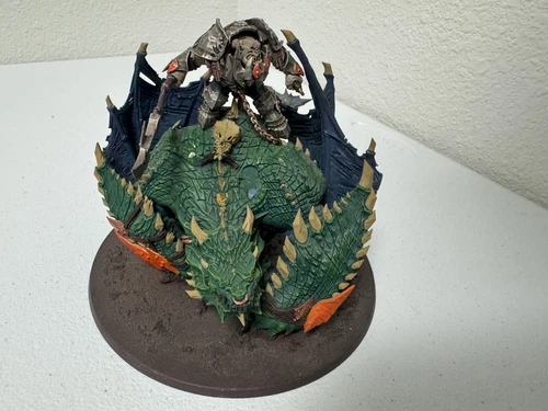 6925 Warhammer Age of Sigmar Orruk Warclans Megaboss on Maw Krusha painted 8/10