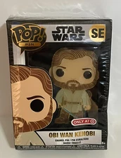 Funko Pop Enamel Pin w/ Stand Star Wars OBI WAN KENOBI SE Target Exclusive 2022