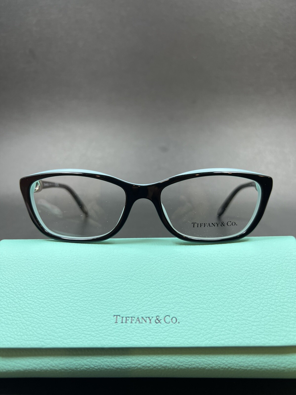 Tiffany TF2074 8055 Black On Tiffany Blue 52-16-135 Women's Eyeglasses
