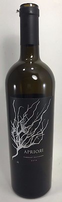 APRIORI 2014 Cabernet Sauvignon - 750mL - Empty Wine Bottle