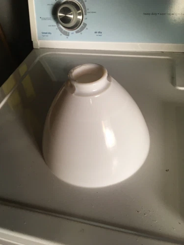 Vintage Milk Glass Torchiere Diffuser Lamp Shade 1.5” Fitter