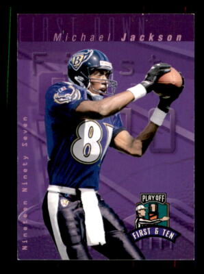 1997 Football Playoff First & Ten Michael Jackson Baltimore Ravens