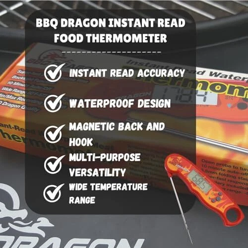 Meat Thermometer Digital - Instant Read Food Thermometer for Cooking, Baking,