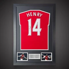 Framed Thierry Henry Hand Signed Arsenal Football Shirt With Coa  £399