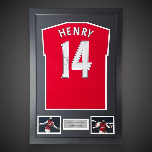 Framed Thierry Henry Hand Signed Arsenal Football Shirt With Coa  £399