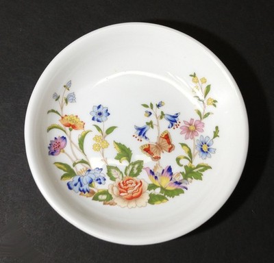 Vintage Aynsley COTTAGE GARDEN Coaster Trinket Dish 4.5 in