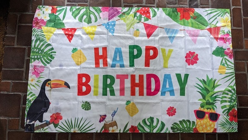 Happy Birthday 6'x4' Flag Backdrop Colorful Unisex Party Banner Decor