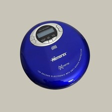 Memorex MPD8812 Portable CD MP3 Player Blue Tested Working CD/MP3 y2k