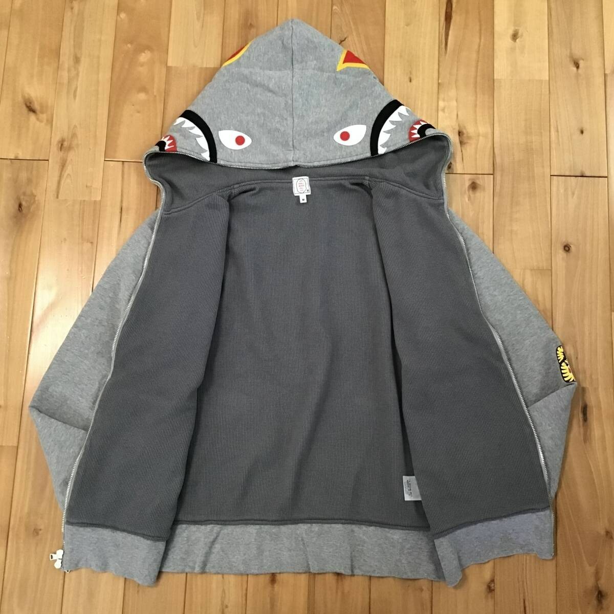 2024 BAPE 2nd Shark full zip hoodie a bathing ape PONR Gray Size M