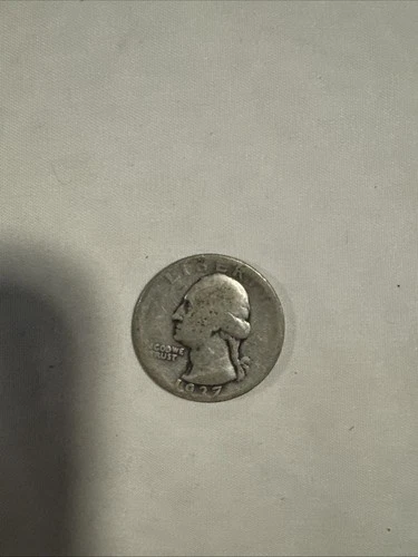 1937D Washington Silver Quarter 25c Denver mint, good, get exact coin 90% silver