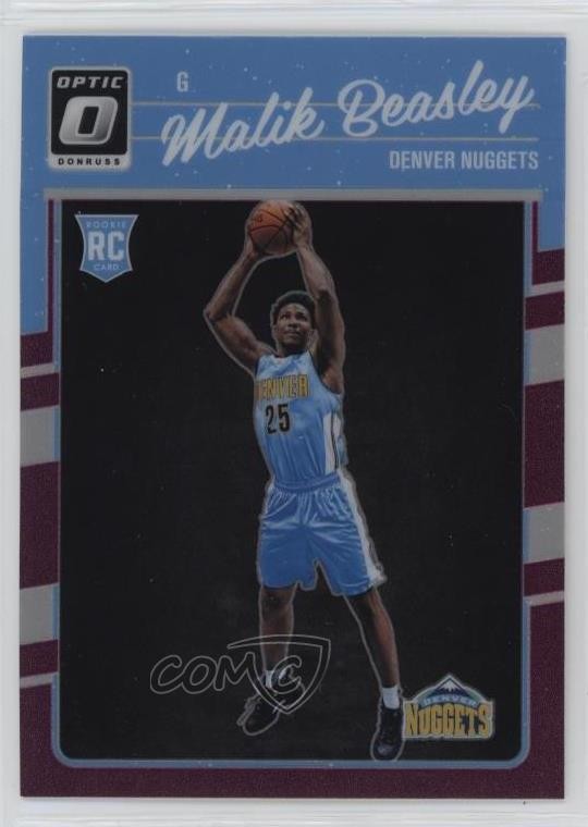 2016-17 Panini Donruss Optic Purple Prizm Malik Beasley #166 7l0