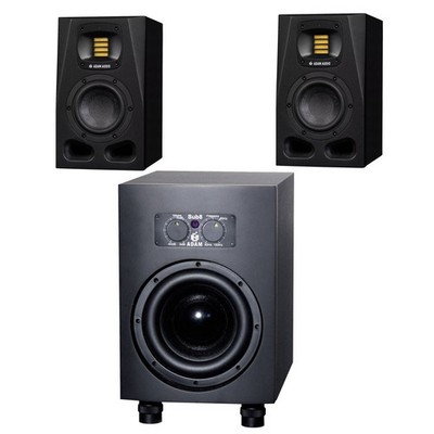 Aktiv-Monitor Adam Audio A4V Subwoofer Set Aktiv Monitor Abhörmonitor Lautsprech