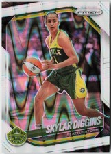 2025 Panini WNBA Prizm Skylar Diggins #123 White Seismic Seattle Storm