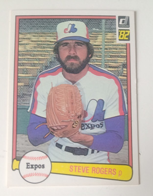 STEVE ROGERS  MONTRAL EXPOS DONRUSS 1982 TRADING CARD  SCHÖNER ZUSTAND
