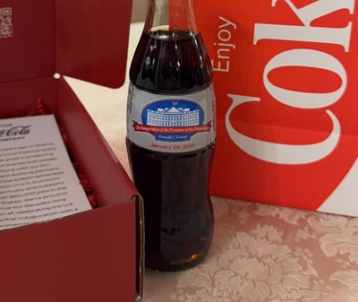 Donald Trump 2025 Presidential Inauguration RARE Diet Coke Bottle 1/20/25