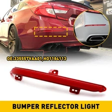 Rear Bumper Reflector Light Case For 2018-2022 Honda Accord Left Side Red Lens