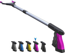 Fitplus 2025 Actualización Powergrip T9, Herramienta Grabber Reacher, Mandíbula Ancha, Plegable, Ste