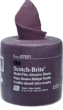 3M 07521 Scotch-Brite MultiFlex 7521 Sand Blend Paint Repair Abrasive Sheet Roll