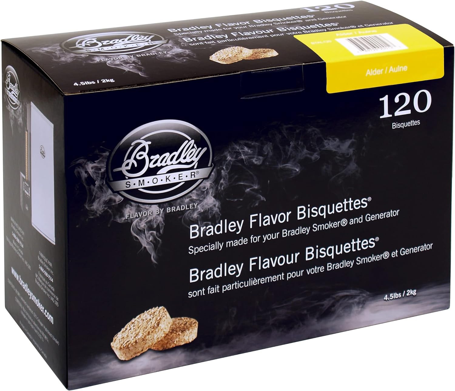 Smoker Bisquettes, Alder Special Blend, 120 Pack