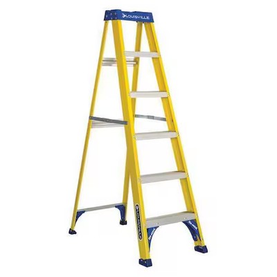 Louisville Fs2006 6 Ft Fiberglass Stepladder, 250 Lb Capacity