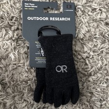 New Outdoor Research Kids Flurry Sensor Gloves Black Small