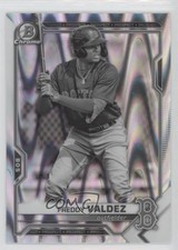 2021 Bowman Draft Chrome Black & White RayWave Refractor Freddy Valdez 0ms9