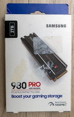 Samsung 980 PRO with Heatsink 2TB M.2 PCIe 4.0 NVMe Internal SSD Black 7000MB/s