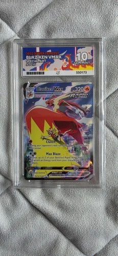 Pokemon TCG Blaziken VMAX TG15/TG30 Silver Tempest English Card Ace 10