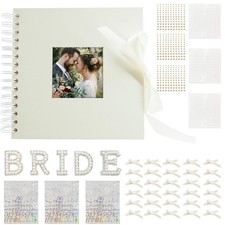 8 x Inch Wedding Scrapbook Letters To The Bride Scrapbook, Photo Album Includes