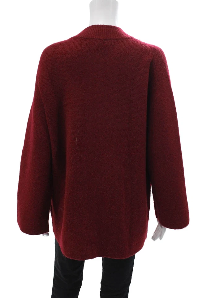 J Crew женщин ворота карманы на пуговицах кардиган свитер верхний красный размер XS - Изображение 3 из 4