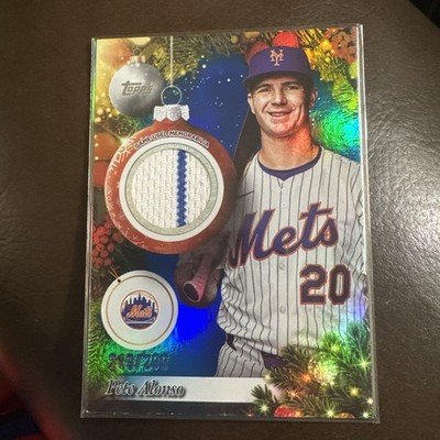 2025 Topps Holiday Pete Alonso Relics Patch 119/299 #PR-PA NY Mets