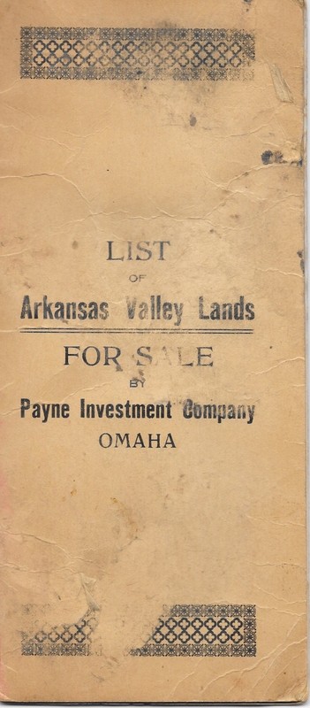 Arkansas Land Promotion Valley Lands Sale by Payne Investment Co, Omaha, 1913