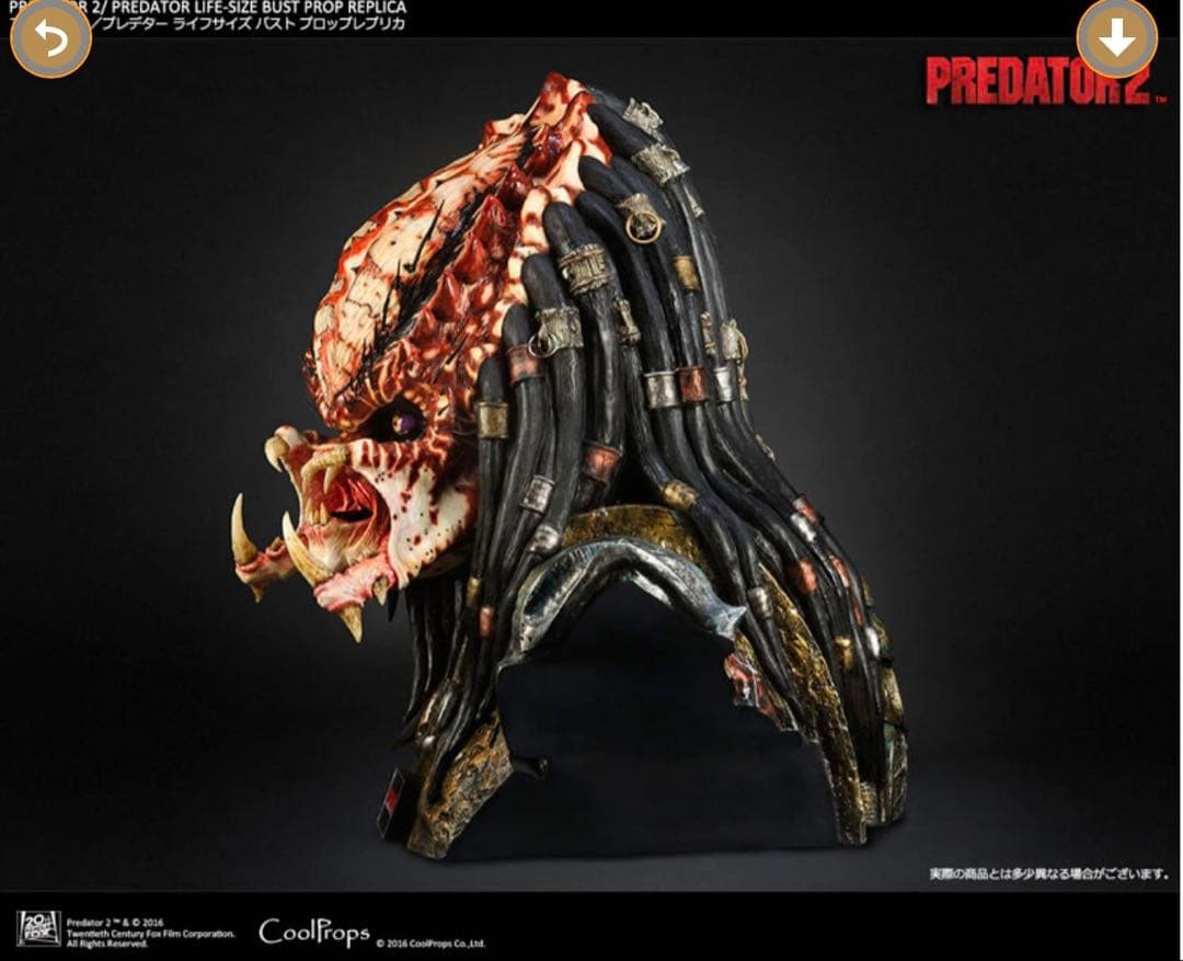 Predator Predator 2 Life-Size 1/1 Bust by CoolProps Total height