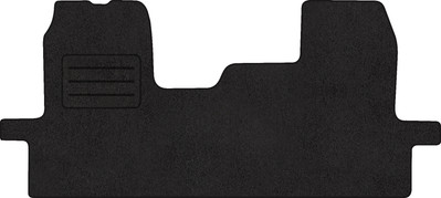 Fußmatten Velours Autoteppich passend für FORD TRANSIT MK7 vorne schwarz