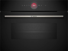 Bosch Series 8 Built-in Compact Oven with Microwave Function Black CMG7241B1B